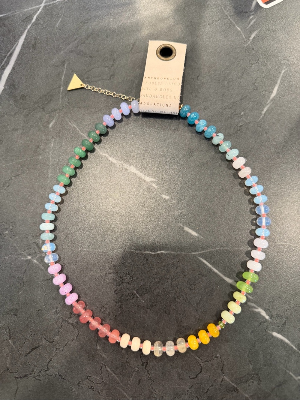 Anthropologie Multi Colored Beaded Necklace
